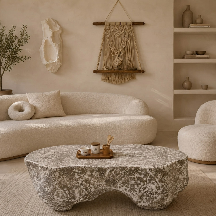 میز دکوری سنگی صخره ایی